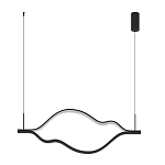 Подвесной светильник волнообразный изогнутый на двух тросах 123 см Spiral Lighting варинант исполнения - 4 | Loft Concept в Барнауле