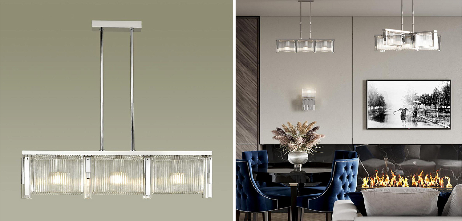Люстра Madelen Chrome Linear Chandelier Люстра Madelen Chrome Linear Chandelier - Loft-Concept в Барнауле