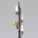 Торшер светодиодный с серым металлическим каркасом Generosity варинант исполнения - 2 | Loft Concept в Барнауле