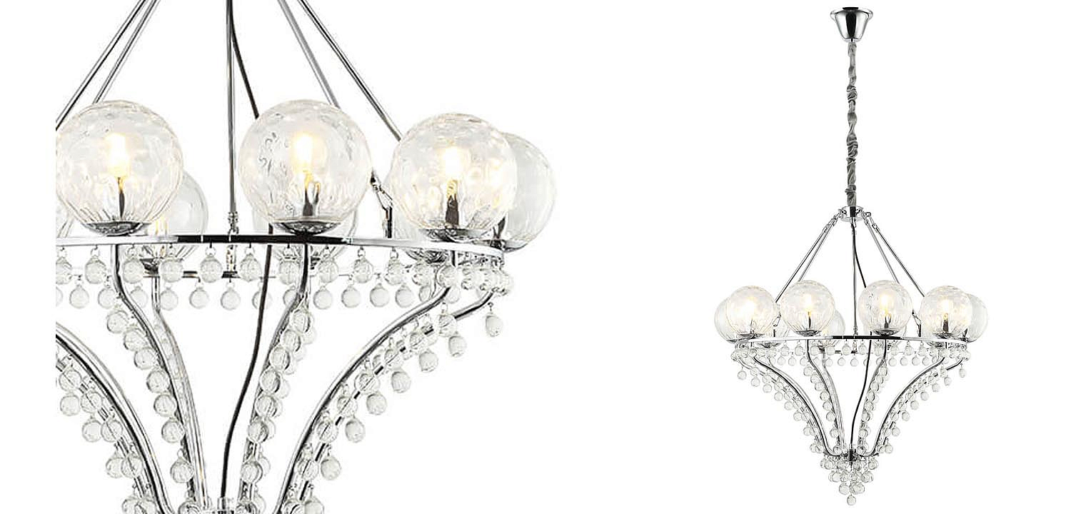 Люстра Melaine Chandelier chrome Люстра Melaine Chandelier chrome - Loft-Concept в Барнауле