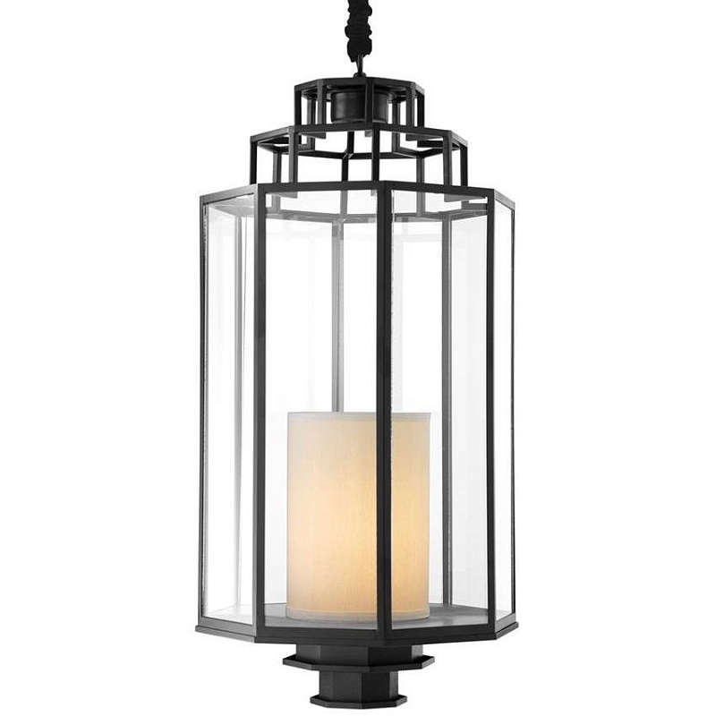Люстра Lantern Monticello L Черный Прозрачное Стекло Кремовый Люстра Lantern Monticello L Черный Прозрачное Стекло Кремовый в Барнауле | Loft Concept