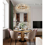 Круглая подвесная люстра Crystal Dandelions Chandelier варинант исполнения - 3 | Loft Concept в Барнауле