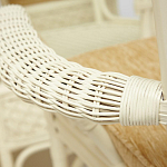 Комплект обеденный из ротанга Eloise grand white варинант исполнения - 8 | Loft Concept в Барнауле