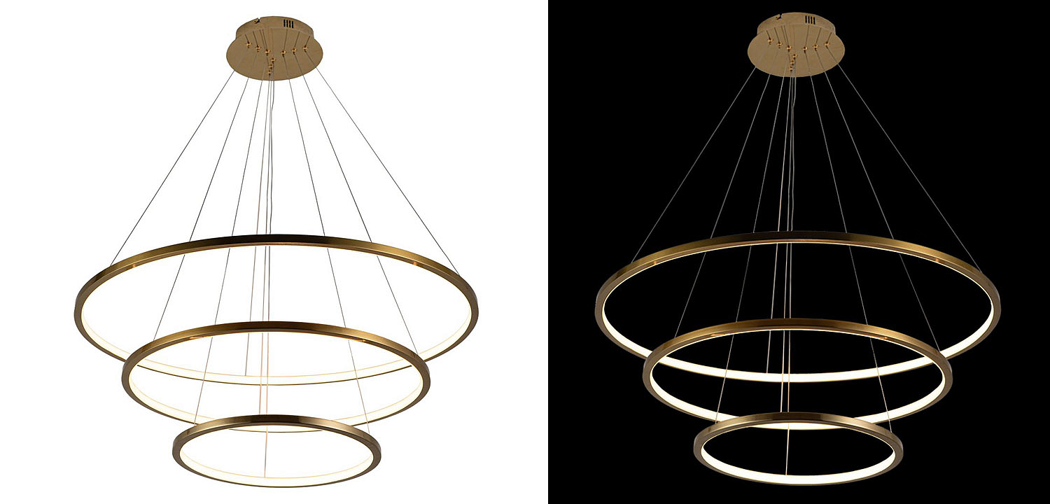 Люстра Ring Horizontal Trio gold Люстра Ring Horizontal Trio gold - Loft-Concept в Барнауле