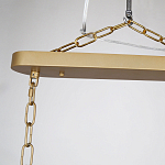 Люстра подвесная овальная со стеклянными трубками Длина 100 см Nembus варинант исполнения - 2 | Loft Concept в Барнауле