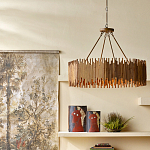 Люстра с абажуром из ротанга Wicker Furniture варинант исполнения - 4 | Loft Concept в Барнауле