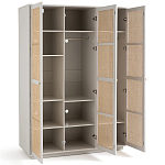 Шкаф с тремя дверцами из плетеного ротанга Tomio Wicker Furniture варинант исполнения - 3 | Loft Concept в Барнауле