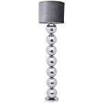 Торшер с основанием в виде металлических сфер Balance Floor Lamp Chrome варинант исполнения - 1 | Loft Concept в Барнауле