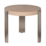 Столик журнальный круглый со светлым шпоном Light Veneer Table варинант исполнения - 1 | Loft Concept в Барнауле