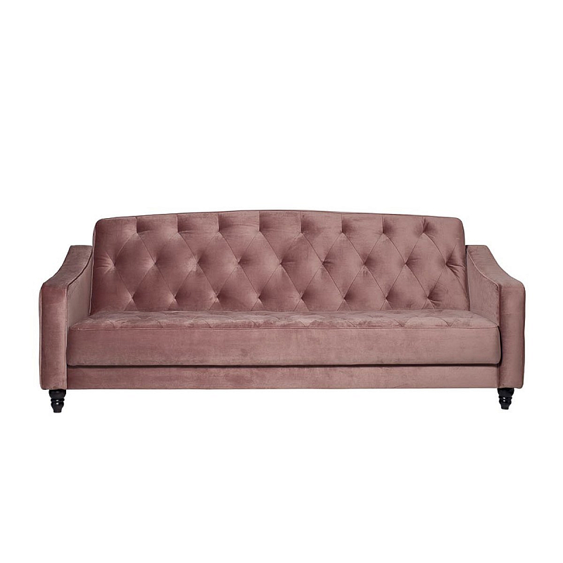 Диван Abbyson Emily Tufted Sofa Pink Розовый (Rose) Диван Abbyson Emily Tufted Sofa Pink Розовый (Rose) в Барнауле | Loft Concept