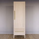 Узкий Шкаф Primo с 2 выдвижными ящиками Светлый дуб варинант исполнения - 2 | Loft Concept в Барнауле