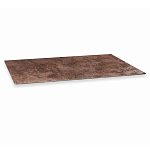 Стол обеденный с коричневой прямоугольной столешницей из керамики на четырех пластиковых ножках Brown Ceramics варинант исполнения - 3 | Loft Concept в Барнауле