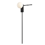 Бра с белым шарообразным плафоном и черным минималистичным каркасом Direct Rays варинант исполнения - 2 | Loft Concept в Барнауле