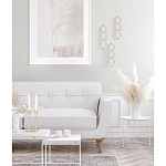 Подвесной светильник с 3-мя округлыми матовыми плафонами из белого стекла Golden Swirl варинант исполнения - 9 | Loft Concept в Барнауле