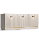 ТВ-тумба с 3-мя фактурными дверцами Satin Furniture варинант исполнения - 1 | Loft Concept в Барнауле