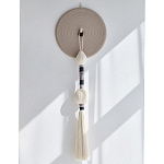 Аксессуар на стену диск из нитей Wall Decor White Thread Disc  варинант исполнения - 4 | Loft Concept в Барнауле