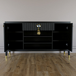 Комод-буфет Elsa Dreams Black с открытыми полками   варинант исполнения - 3 | Loft Concept в Барнауле