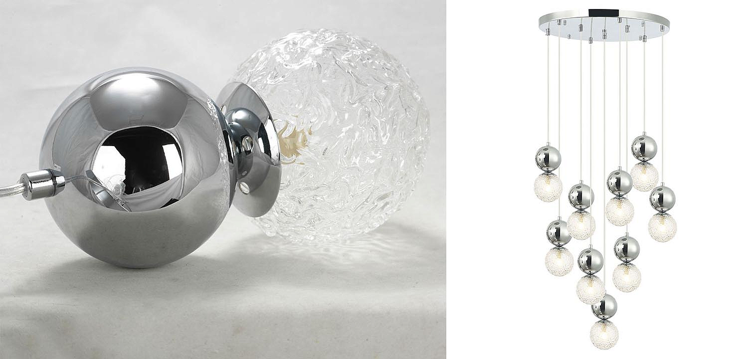 Люстра Lennert Chrome Cascade Chandelier Люстра Lennert Chrome Cascade Chandelier - Loft-Concept в Барнауле
