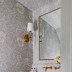 Зеркало прямоугольное в фактурной золотой раме Reflective Fabric варинант исполнения - 4 | Loft Concept в Барнауле