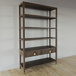 Стеллаж с двумя ящиками Elsa Dreams Walnut варинант исполнения - 1 | Loft Concept в Барнауле