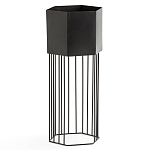 Кашпо Elevated Planters Сlive 59 черное  варинант исполнения - 1 | Loft Concept в Барнауле