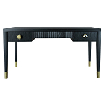 Письменный стол Elsa Dreams Black Шпон дерево с двумя ящиками варинант исполнения - 5 | Loft Concept в Барнауле