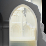 Встраиваемый в стену гипсовый светильник под покраску с эффектом разрушенной стены Antiquity Athena варинант исполнения - 9 | Loft Concept в Барнауле