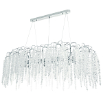 Линейная люстра с хрустальными подвесками Bunch of Crystal Berries Linear Chandelier 16 варинант исполнения - 1 | Loft Concept в Барнауле