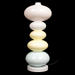 Настольная лампа из стеклянных сфер в пастельных тонах Высота 48 см Pastel Lunaria варинант исполнения - 1 | Loft Concept в Барнауле