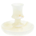 Подсвечник в виде чаши из натурального камня оникс Stone Candlestick варинант исполнения - 1 | Loft Concept в Барнауле