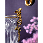 Ваза прозрачная с бронзовыми ручками в виде ангелов Eden Garden варинант исполнения - 4 | Loft Concept в Барнауле