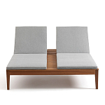 Шезлонг двухместный из эвкалипта Sunset варинант исполнения - 3 | Loft Concept в Барнауле