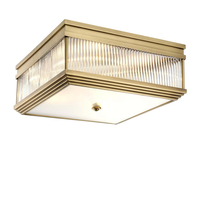 Потолочный светильник Ceiling Lamp Marly Antique brass Латунь Античная полированная Прозрачное Стекло Потолочный светильник Ceiling Lamp Marly Antique brass Латунь Античная полированная Прозрачное Стекло в Барнауле | Loft Concept