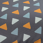 Постельное белье из сатина с принтом треугольники 150х200 см Triangular Dreams варинант исполнения - 2 | Loft Concept в Барнауле