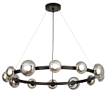 Светодиодная кольцевая люстра IONA Сhandelier black варинант исполнения - 4 | Loft Concept в Барнауле