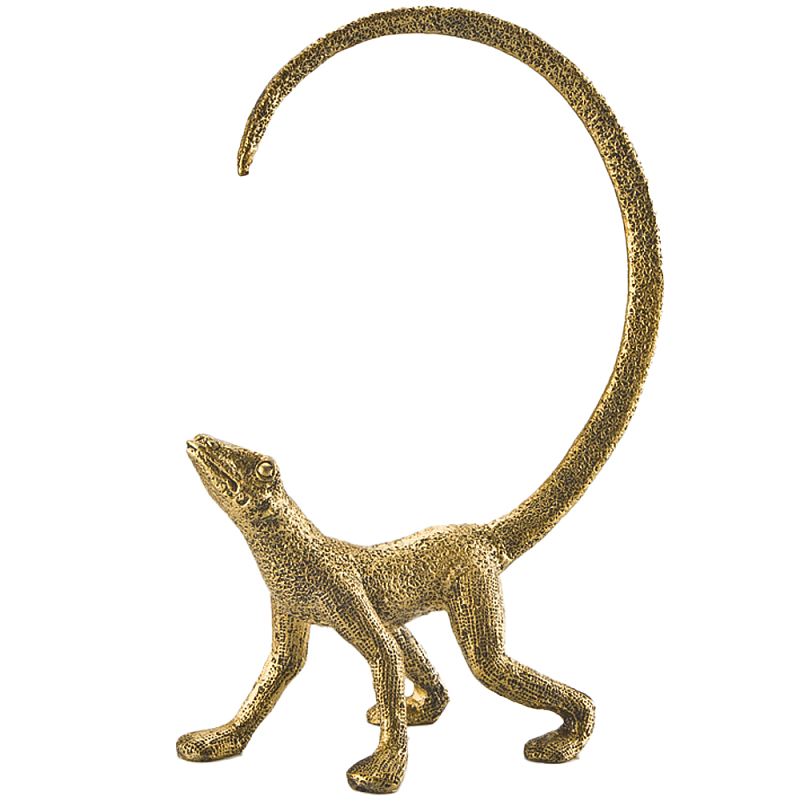 Декоративная статуэтка ящерица Golden Lizard Statuette Золотой Декоративная статуэтка ящерица Golden Lizard Statuette Золотой в Барнауле | Loft Concept