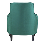 Кресло с мягкой обивкой из велюра на 4-х ножках из массива березы Scarlett Armchair green варинант исполнения - 3 | Loft Concept в Барнауле