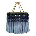 Люстра синяя плетеная с кисточками Boho Tassel Chandelier варинант исполнения - 2 | Loft Concept в Барнауле