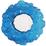 Дизайнерское Зеркало из синего стекла Blue Bubbles Mirror  варинант исполнения - 3 | Loft Concept в Барнауле