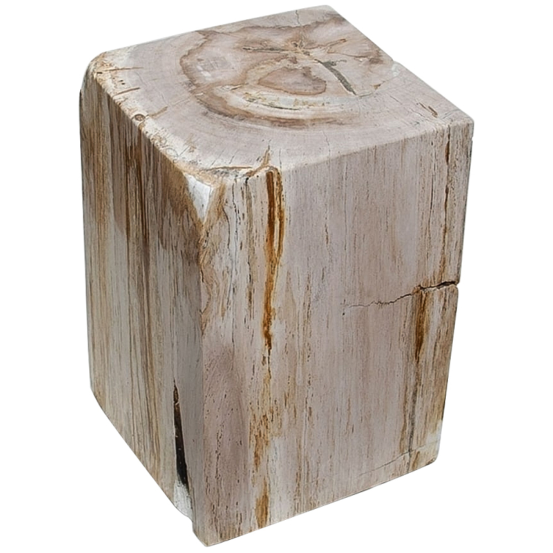 Стул из окаменелого дерева Petrified Wood Square Бежевый Стул из окаменелого дерева Petrified Wood Square Бежевый в Барнауле | Loft Concept