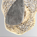 Бра с волнообразным стеклянным плафоном и вставкой из мрамора Liquid Stone варинант исполнения - 5 | Loft Concept в Барнауле