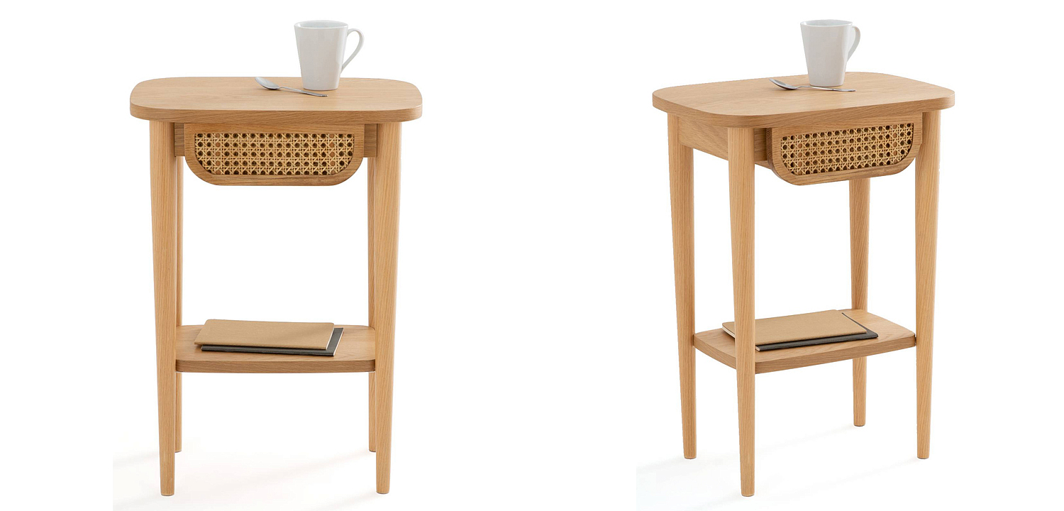 Приставной стол Morten Wicker Side Table Приставной стол Morten Wicker Side Table - Loft-Concept в Барнауле