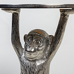 Столик с подстольем в виде обезьянки Bombay Nickel варинант исполнения - 6 | Loft Concept в Барнауле