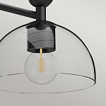 Люстра с 3-мя прозрачными полусферическими плафонами из стекла Alora Mood варинант исполнения - 9 | Loft Concept в Барнауле