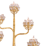 Бра золотое в виде растения Golden Flower Glade варинант исполнения - 1 | Loft Concept в Барнауле