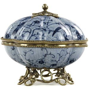 Шкатулка Floral Blue Ornament