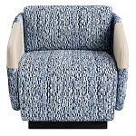 Дизайнерское Кресло William с кожаными подлокотниками  варинант исполнения - 2 | Loft Concept в Барнауле