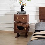 Тумбочка прикроватная с ящиком и дверцей Робот Robot Desk варинант исполнения - 2 | Loft Concept в Барнауле