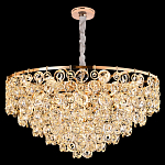 Люстра каскадная с подвесками в форме колец Galaxy of Light варинант исполнения - 7 | Loft Concept в Барнауле