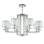 Люстра с 8-ю цилиндрическими плафонами из стекла Laurent варинант исполнения - 7 | Loft Concept в Барнауле